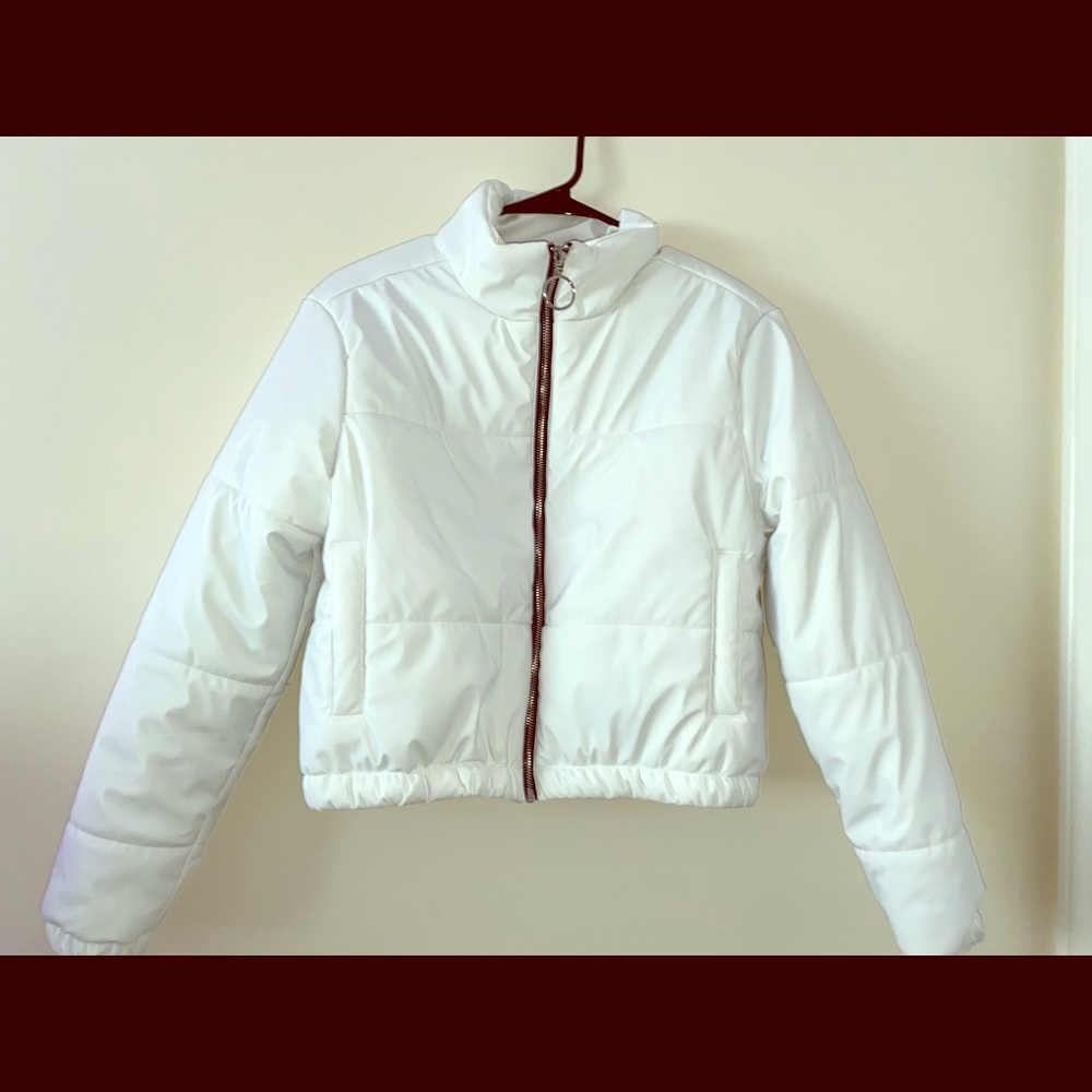 White puffer jacket